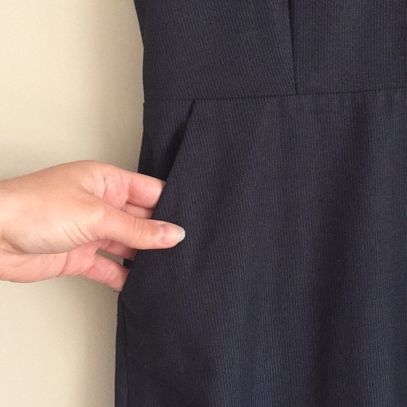 Navy Tailored Dress - Picture 4 of 8